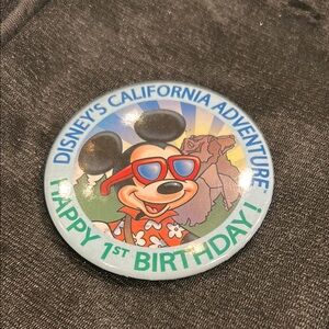 Disney California Adventure button badge